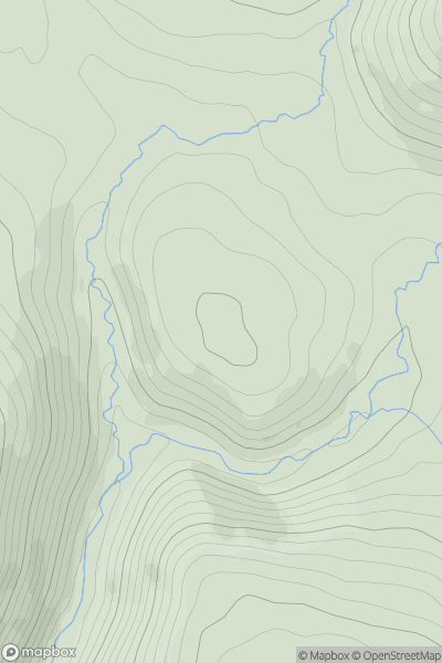 Thumbnail image for Little Fell [The Glenkens to Annandale] showing contour plot for surrounding peak